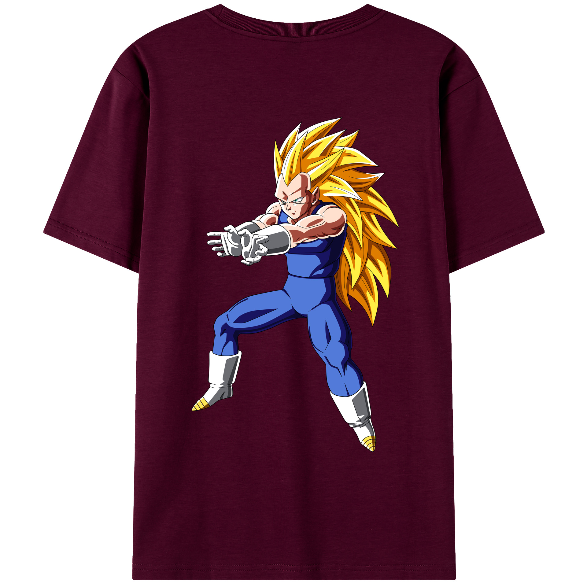 （画像用） ドラゴンボール ベジータ四世（Bejīta Yonsei）DRAGON BALL Vegeta IV レディース半袖Tシャツ(バックプリント)
